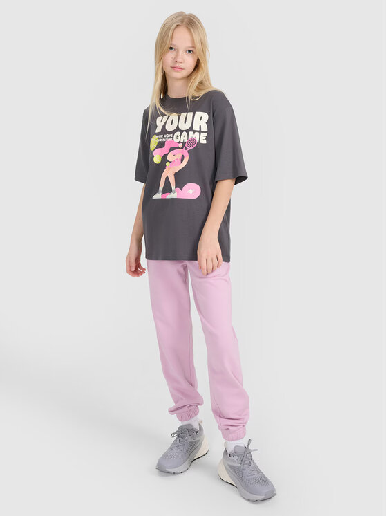 4F 4F Tričko 4FJASAW24TTSHF2592-22S Čierna Oversize