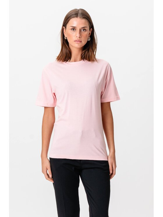 TeeShoppen Damski TeeShoppen T-Shirt, rozmiar XS Różowy, 'Oversized Collection'
