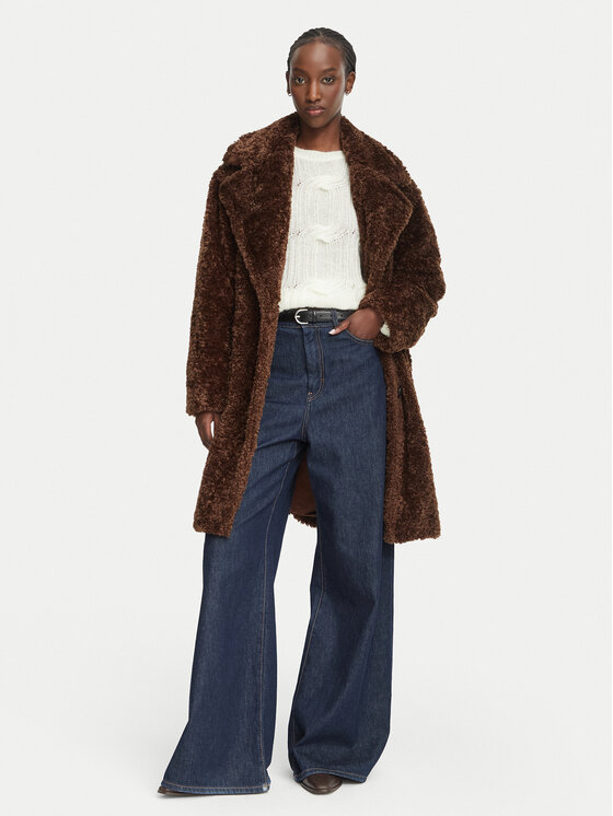 BOSS BOSS Blană sintetică C_Catedy 50548583 Maro Relaxed Fit
