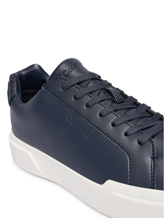 Calvin Klein Calvin Klein Sneakersy Chunky Cupsole Laceup Lth Bt Aop HM0HM02070 Tmavomodrá