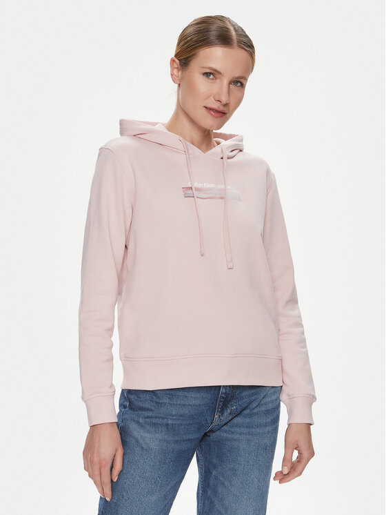 Calvin Klein Jeans Mikina Diffused J20J223267 Ružová Regular Fit
