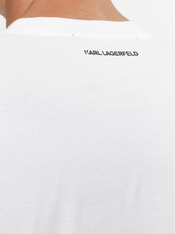 KARL LAGERFELD KARL LAGERFELD Póló 755061 534241 Fehér Regular Fit