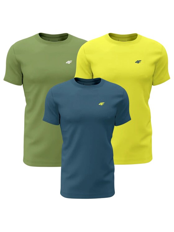 4F 4F T-Shirt 4FWSS26TTSHM4217-90S Kolorowy Regular Fit