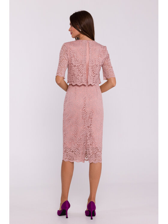 Stylove Stylove Košilové šaty S379 Růžová Ladies Fit