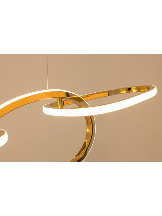 MIAhome MIAhome Lampa wisząca JAZZ 6 złota 155 cm Złoty