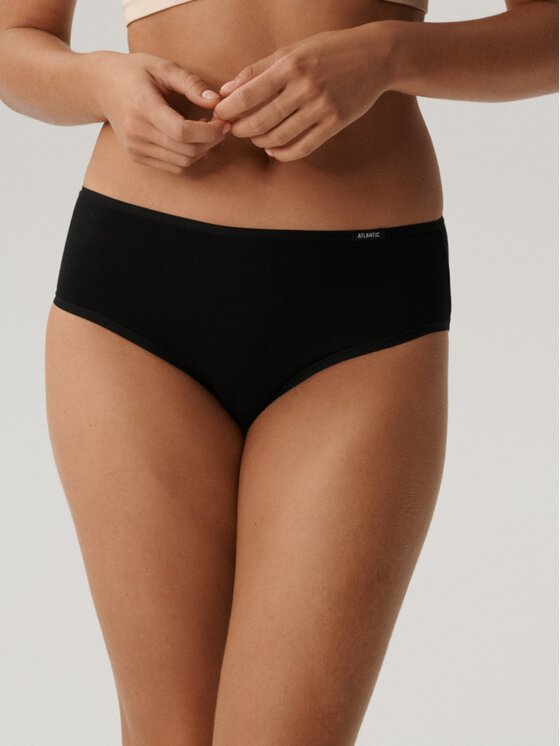 Atlantic Atlantic Figi klasyczne flat elastic classic Czarny
