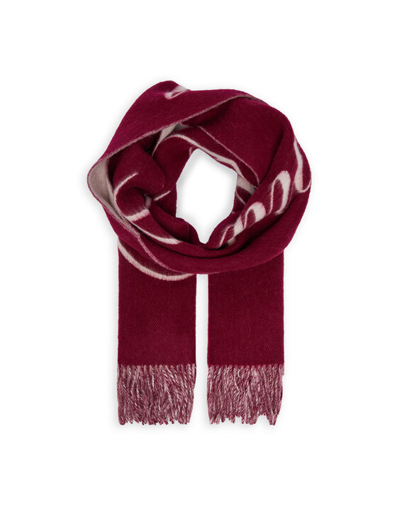 Tommy Hilfiger Tommy Hilfiger Зимен шал Script Logo AW0AW17786 Бордо