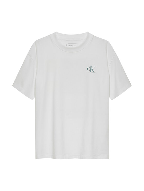 Calvin Klein Jeans Calvin Klein Jeans Tricou Miami IB0IB02449 Alb Relaxed Fit