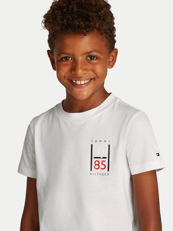 Tommy Hilfiger Tommy Hilfiger Футболка KB0KB09536 D Білий Regular Fit
