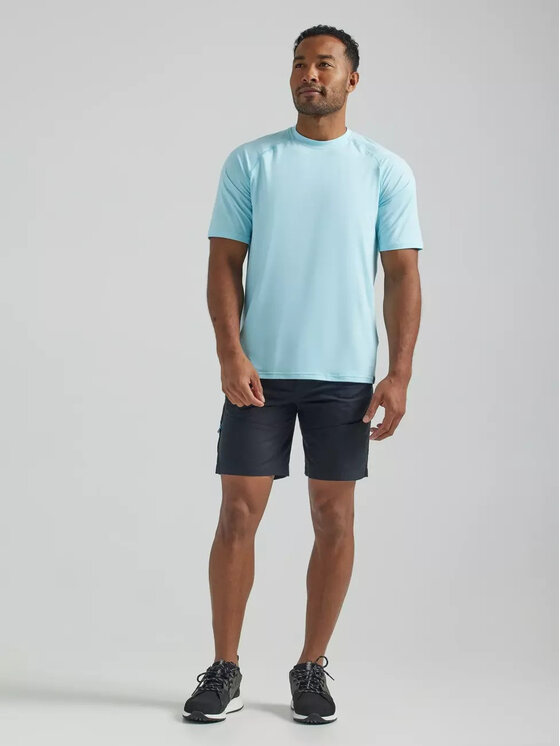 Wrangler Wrangler T-shirt SS PERFORMANCE TEE Blu Regular Fit