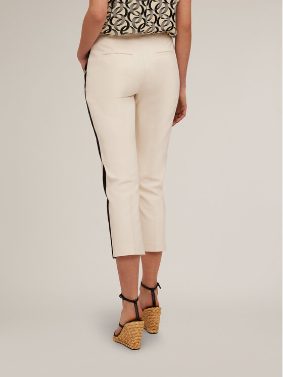 Motivi Motivi Pantaloni di tessuto P238Q003829N002 Bianco Cropp Fit