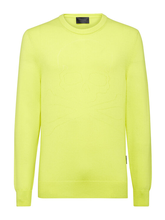 PHILIPP PLEIN PHILIPP PLEIN Longsleeve 2023 Żółty Regular Fit