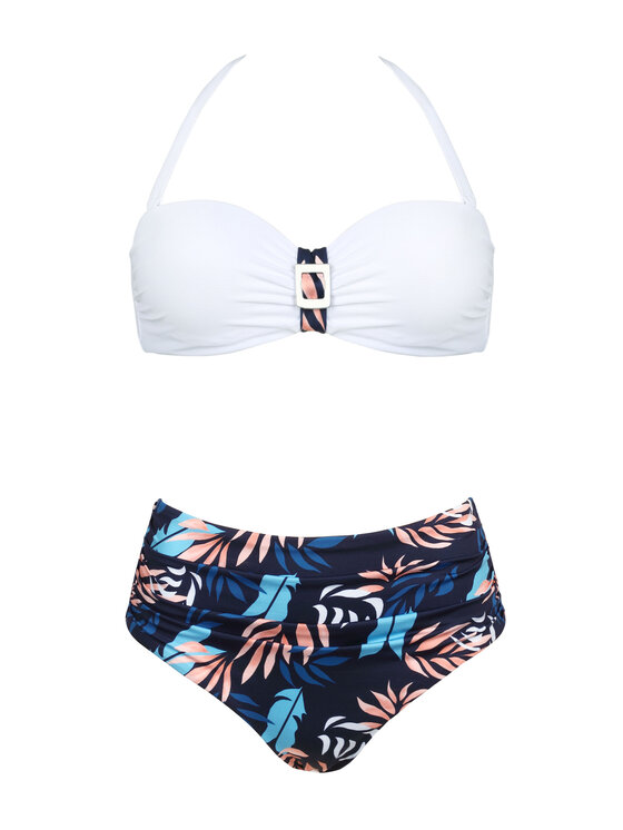 Miss Lou Miss Lou Bikini ML040 Bianco