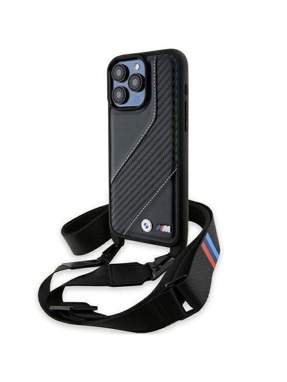 Etui na telefon BMW Motorsport, Czarne, Apple iPhone 15 Pro