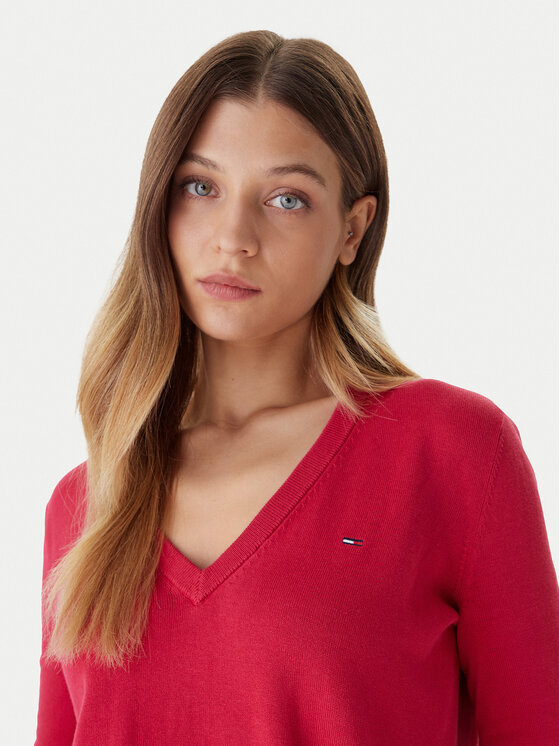Tommy Jeans Tommy Jeans Megztinis Essential DW0DW19888 Rožinė Regular Fit