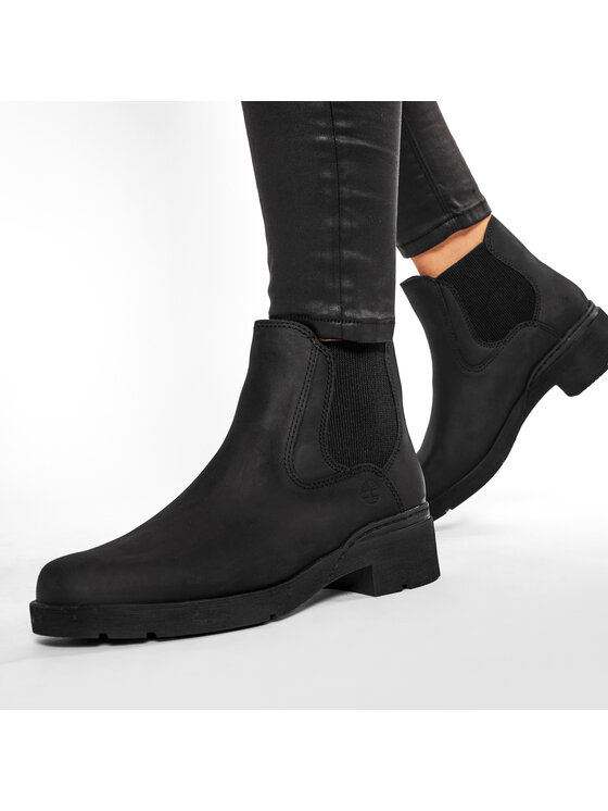 Timberland Timberland Kotníková obuv s elastickým prvkem Graceyn Chelsea TB0A2CTC Černá