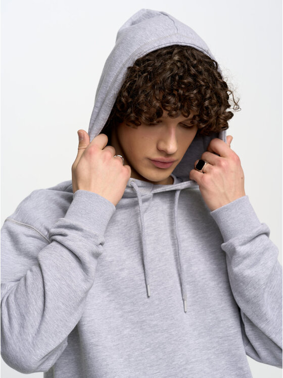 BIG STAR BIG STAR Bluza LITSON_901_170 Szary Comfort Fit