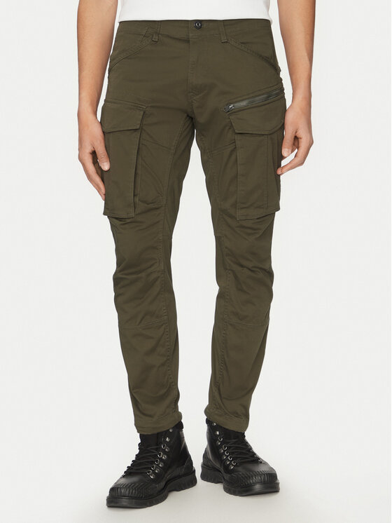 G-Star Raw Bavlnené nohavice Rovic D02190-5126 1260 Zelená Regular Fit