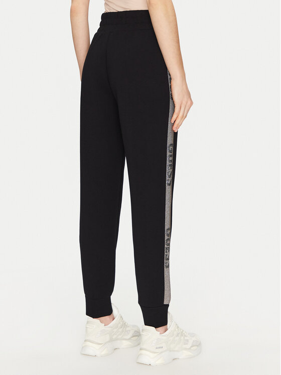 Guess Guess Спортивні штани W5RB00 KBYE2 Чорний Regular Fit