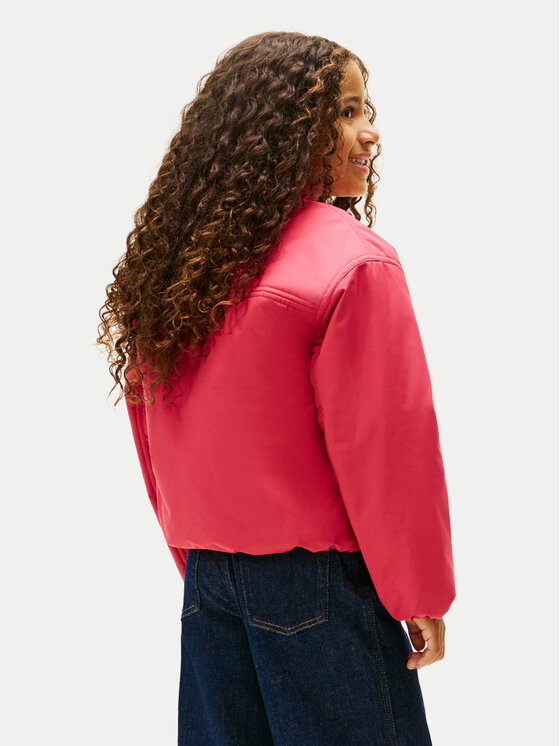 Tommy Hilfiger Tommy Hilfiger Bunda bomber KG0KG08927 Růžová Regular Fit