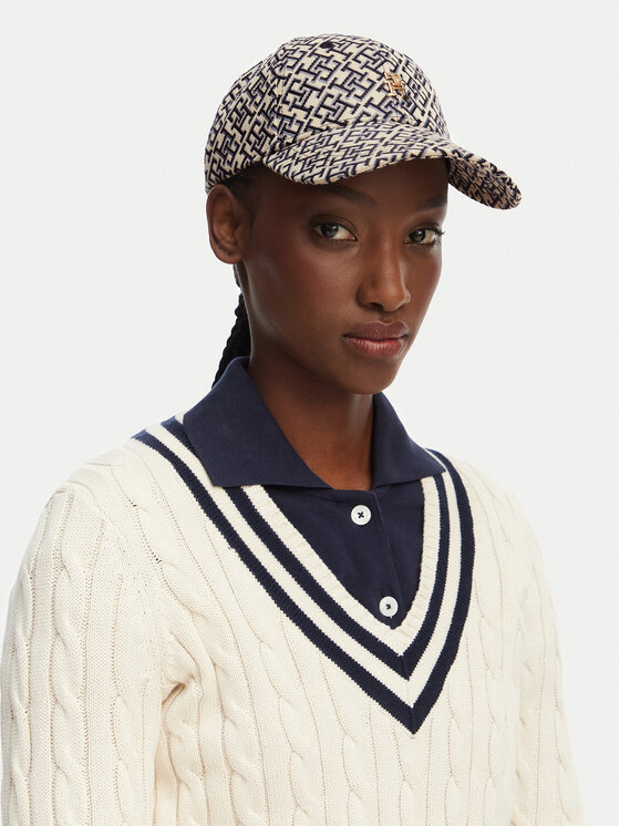 Tommy Hilfiger Tommy Hilfiger Cepure ar nagu AW0AW18916 Tumši zils