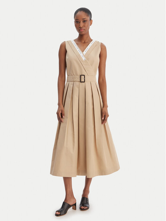 Weekend Max Mara Weekend Max Mara Rochie de zi Cono 2615221021 Bej Regular Fit