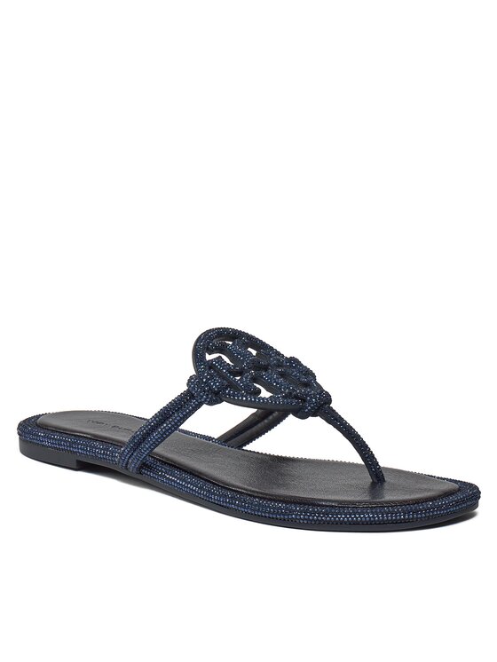 Tory Burch Tory Burch Čības uz pirksta 152177 Tumši zils