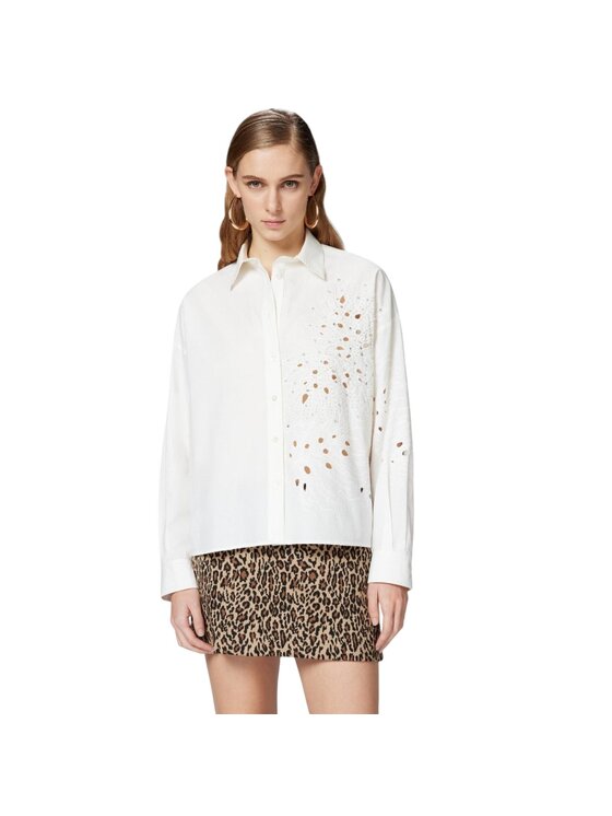 PINKO PINKO Koszula 15247848571215 Biały Regular Fit