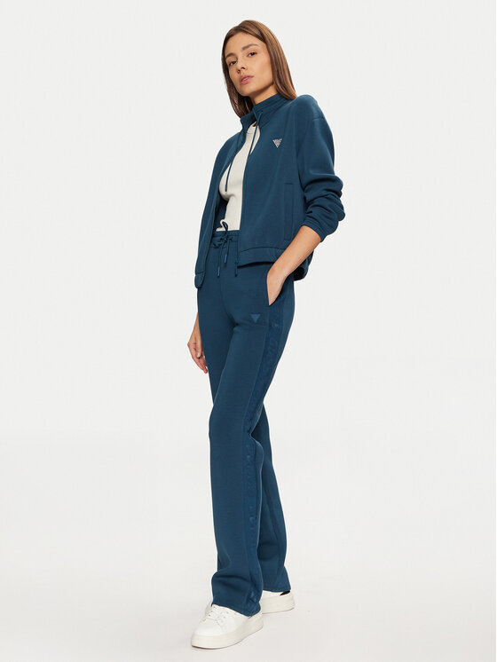 Guess Guess Teplákové nohavice V3RB21 K7UW2 Modrá Regular Fit