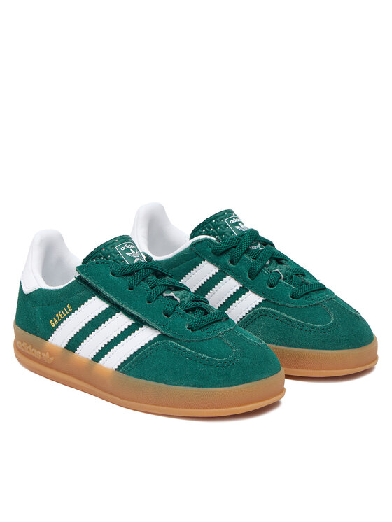 adidas adidas Sneakersy Gazelle Indoor Comfort Closure Elastic Lace IH9130 Zelená