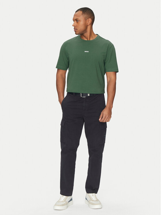 BOSS BOSS Majica Tchup 50473278 Zelena Relaxed Fit
