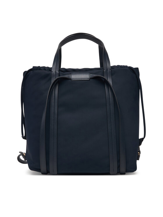Tommy Hilfiger Tommy Hilfiger Plecak Th Soft Nylon Tote/Backpack AW0AW19029 Granatowy