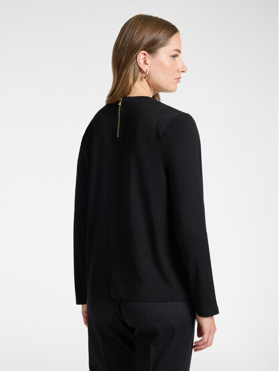 Elena Mirò Elena Mirò Bluzka G044Z000695N033 Czarny Slim Fit