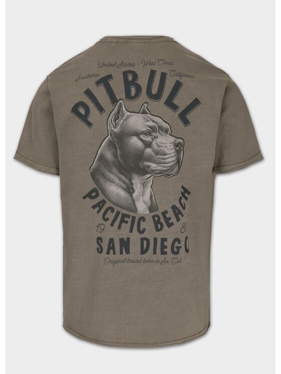PITBULL PITBULL T-Shirt AUTOMATIC Brązowy Regular Fit