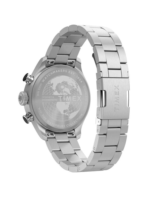 Timex Timex Zegarek TW2Y70200 Srebrny