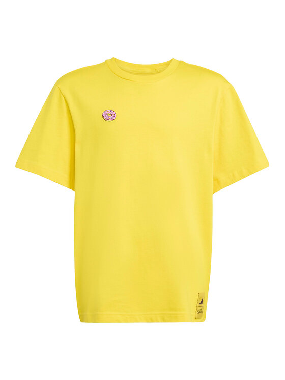 adidas adidas T-shirt The Simpsons Graphics JM0818 Žuta Loose Fit