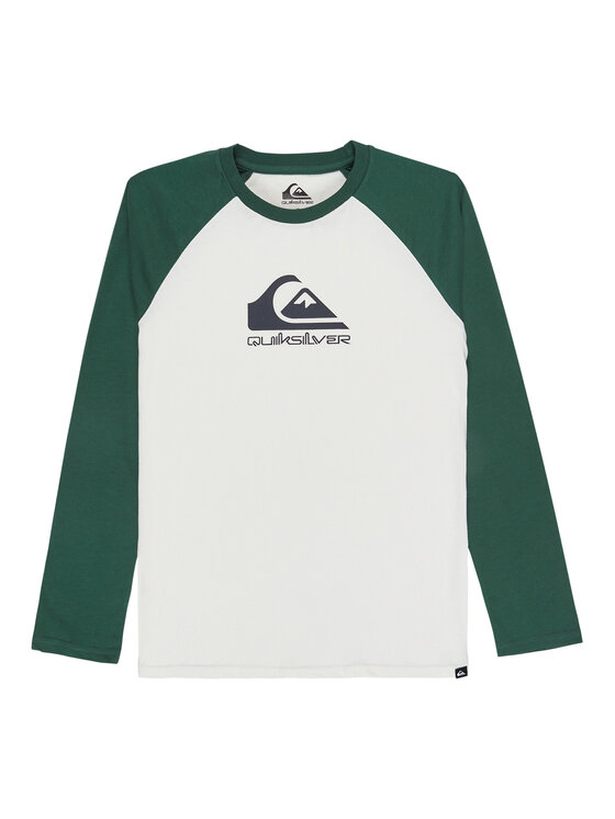 Quiksilver Quiksilver Blusa Ev Omni Logo Raglan EQBZT04916 Bianco Regular Fit