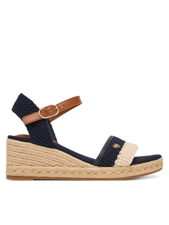 Tommy Hilfiger Tommy Hilfiger Εσπαντρίγιες Mid Espad Wedge Crochet FW0FW09516 Σκούρο μπλε