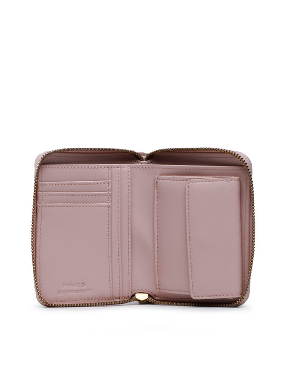 PINKO PINKO Peněženka Taylor Zip Around Sheep Nappa Chevro 100249 A0GK Růžová