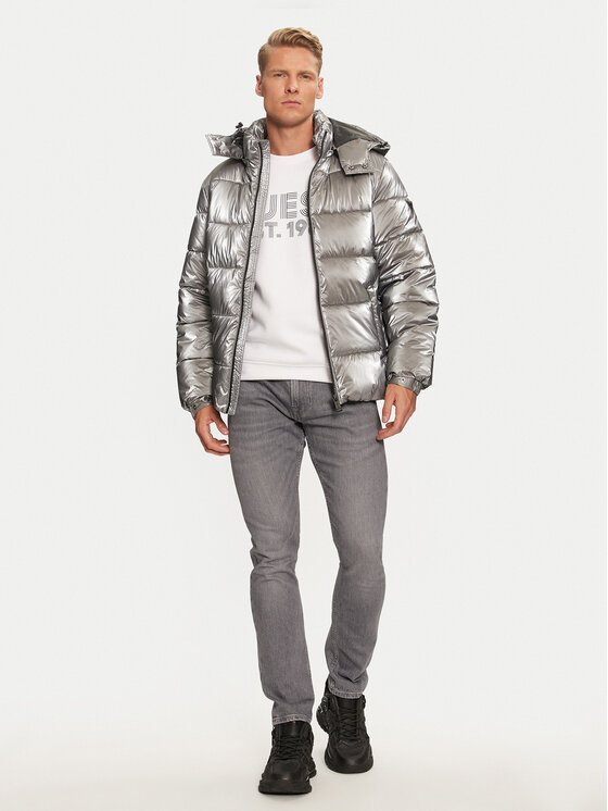 Guess Guess Giubbotto invernale M4BL46 WGJT0 Argento Regular Fit