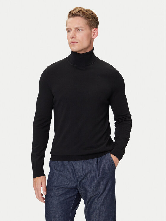 Marc O'Polo Denim Marc O'Polo Denim Rollkragenpullover 5000007221 Schwarz Regular Fit