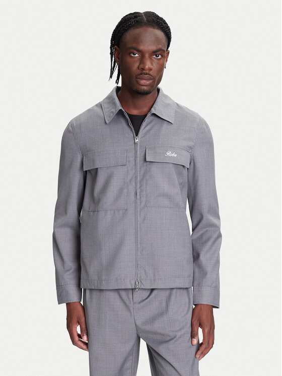 Robe di Kappa Robe di Kappa Риза-яке Robe Giovani Gafsa 67124CW Сив Regular Fit