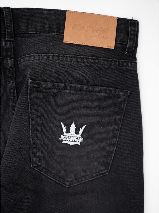 Jigga Wear Jigga Wear Jeansy Klasyczne 131768 Czarny Regular Fit