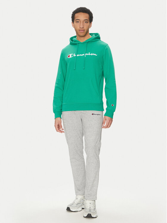 Champion Champion Majica dugih rukava 220726 Zelena Regular Fit