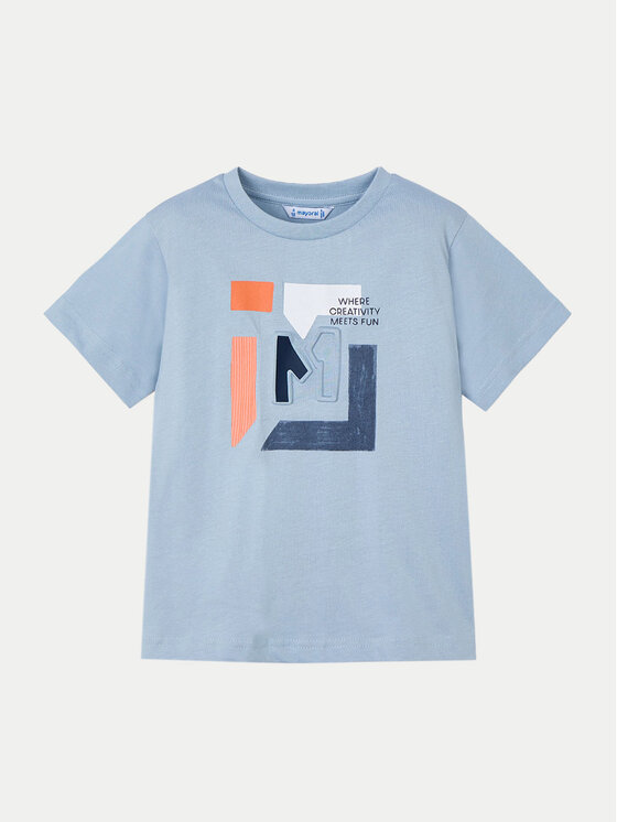 Mayoral Tričko 3030 Modrá Regular Fit