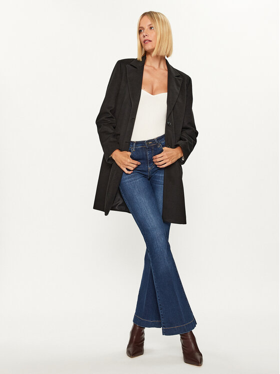 Rinascimento Rinascimento Cappotto di transizione CFC0115128003 Nero Regular Fit