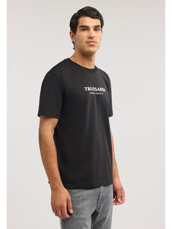 Trussardi Trussardi T-Shirt G0088000205N033 Czarny Regular Fit