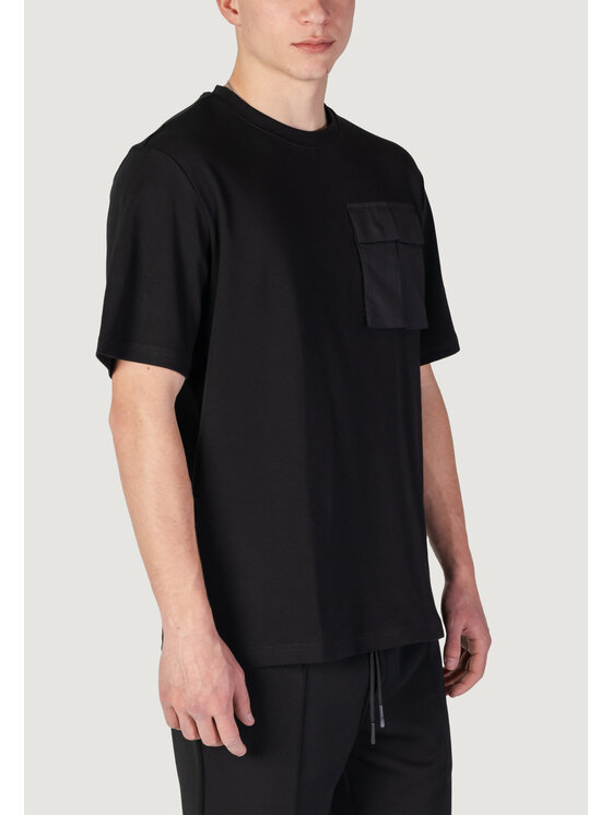 Antony Morato Antony Morato T-shirt RELAXED FIT LOGO PRINT ON BACK COLLAR Nero Relaxed Fit