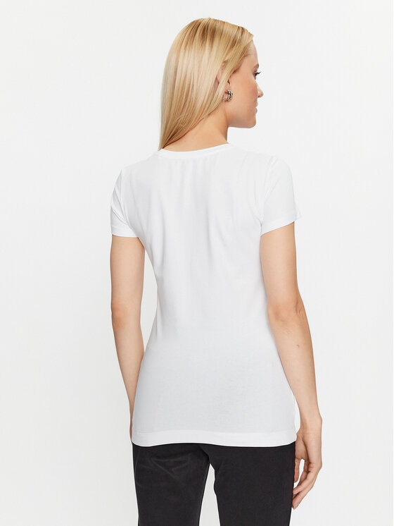 Guess Guess Marškinėliai W3BI53 J1314 Balta Slim Fit