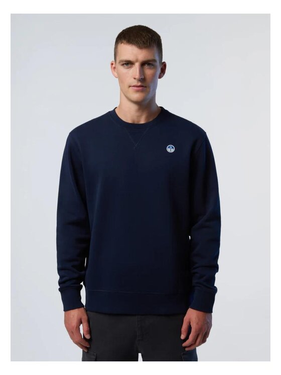 North Sails North Sails Felpa Felpa con patch logo Blu Regular Fit